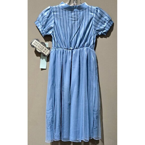 Beetlejuice Girls' Light Blue Full Length Flare Skirt Nightgown - Picture 6 of 9